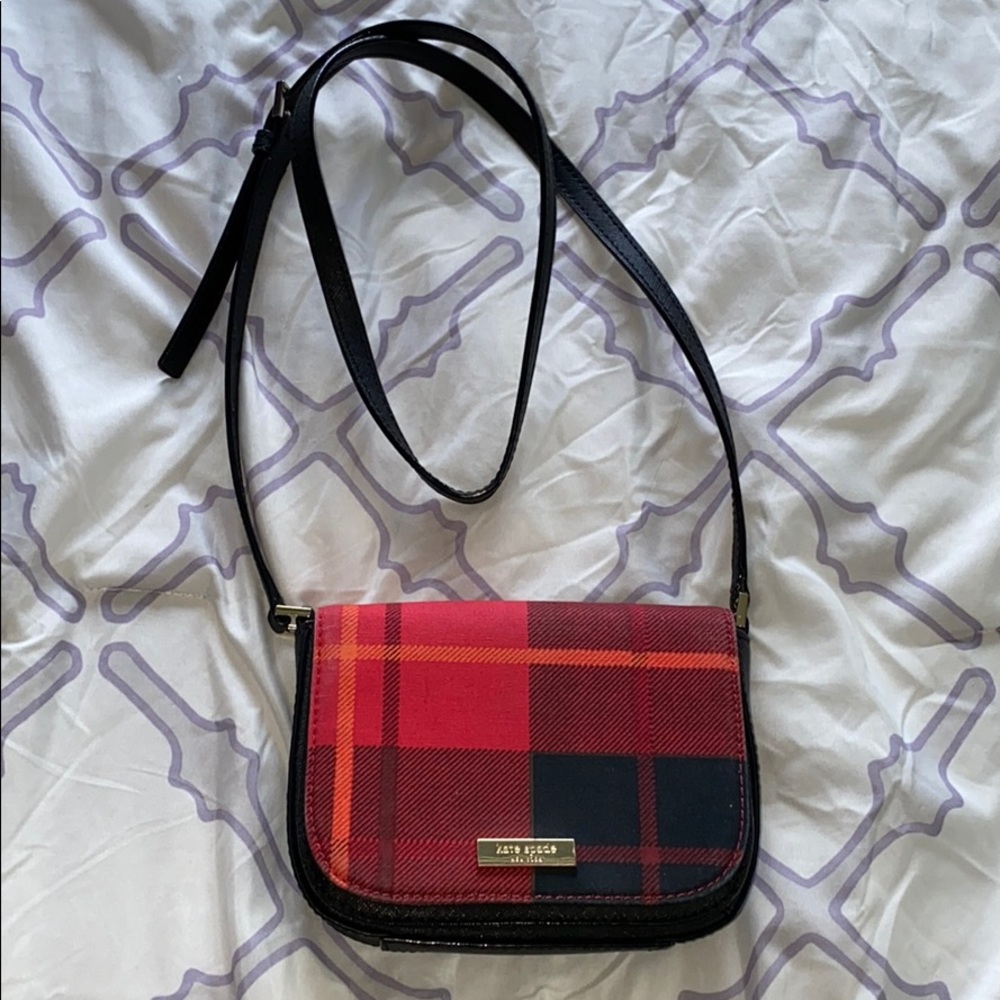 Kate Spade Plaid Crossbody Purse